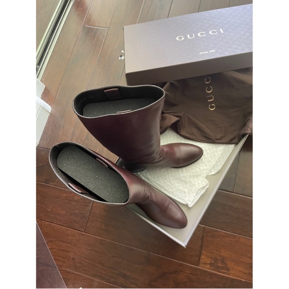 Gucci GG Signature Riding Boots - Picture 5 of 6